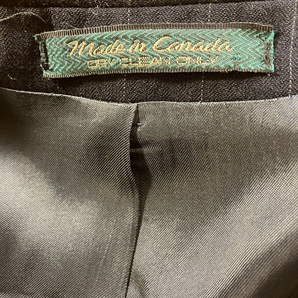 Lorenzo Latini 100% Wool Navy Pinstripe Suit 46R - Picture 4 of 11